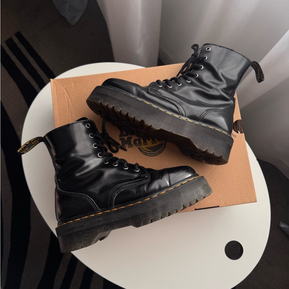Dr. Martens Black Leather Boots